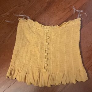 American Eagle Outfitters Yellow Crop Top